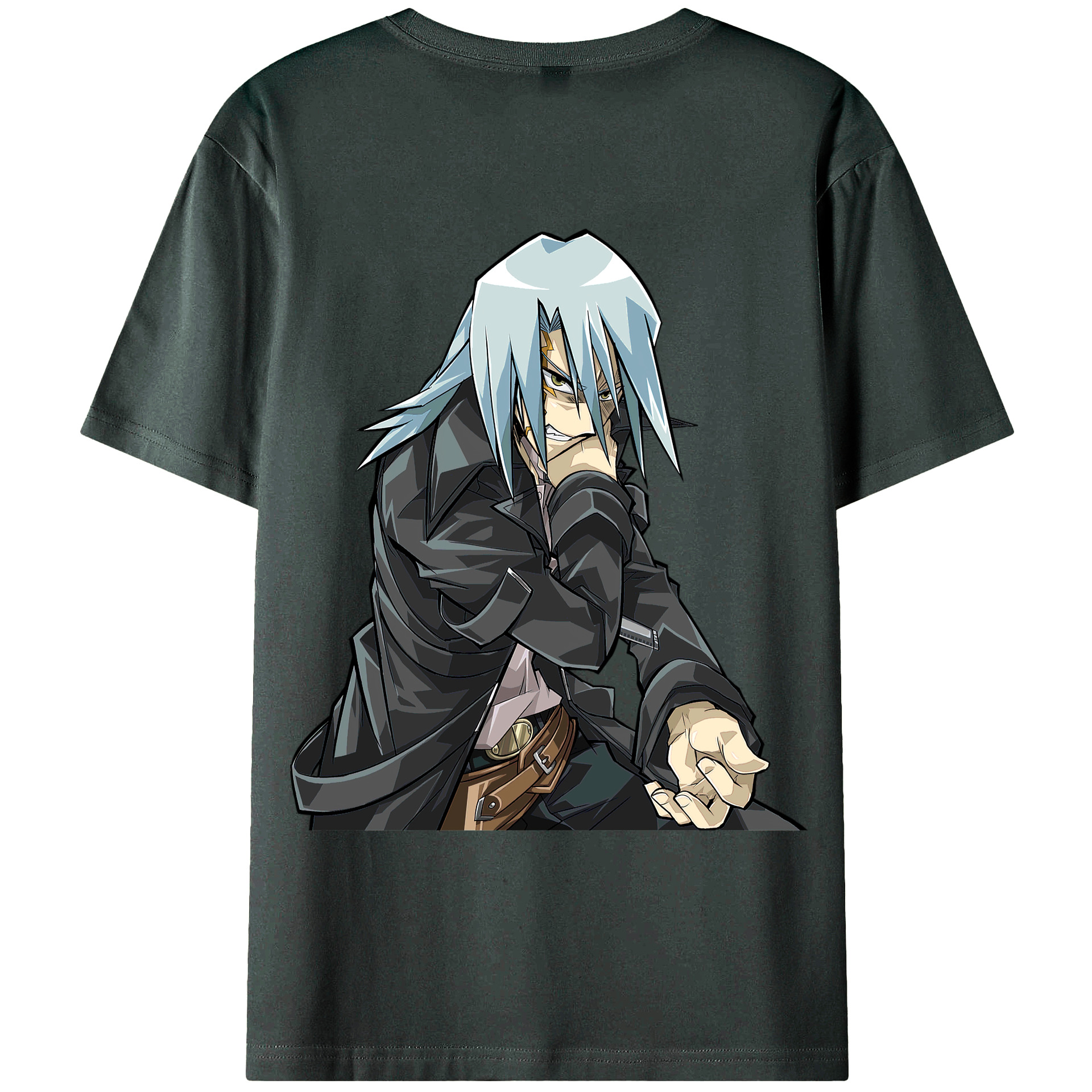（画像用） 遊☆戯☆王 Yu-Gi-Oh! 綿100％ メンズ半袖Tシャツ（バックプリント） 通気性